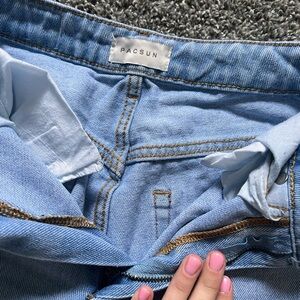 PacSun Blue Denim Jeans with Classic Fit and Faded Look